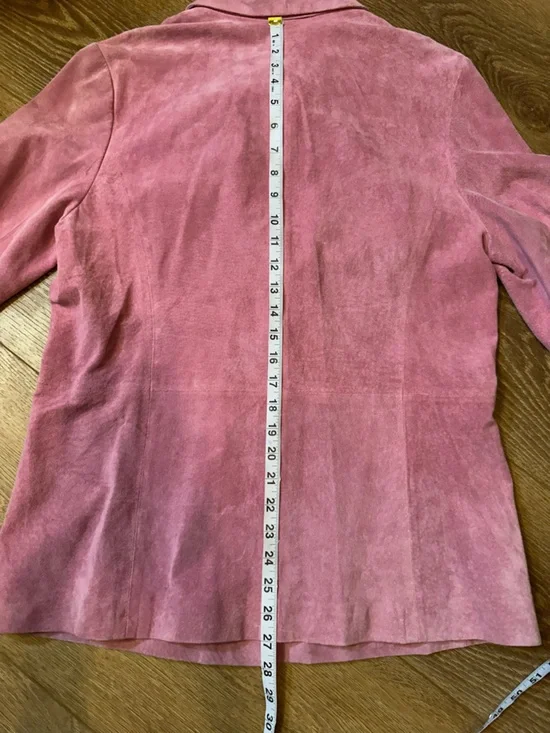 Pink Suede Button-Up Shacket - Picture 11 of 11